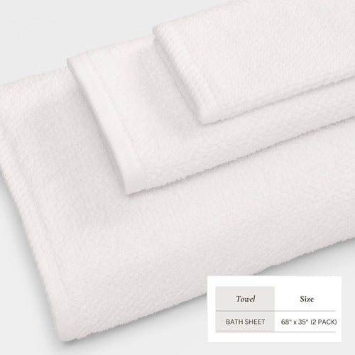 Cotton Textured Bath Towel Set - Acacia Collection