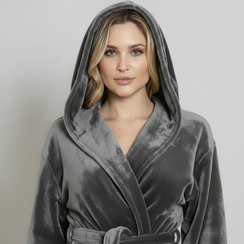 Women’s Plush Hooded Robe - Spa-Worthy Comfort at Home