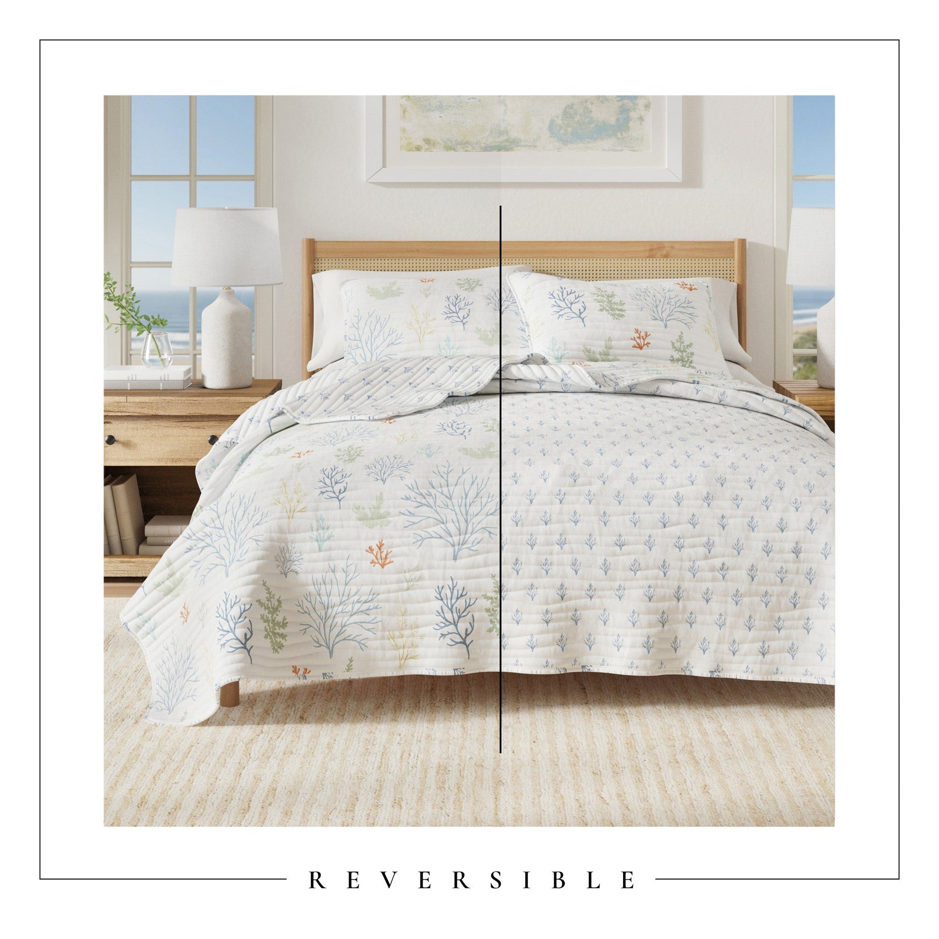 3-Piece Coastal Quilt - Maldives Collection