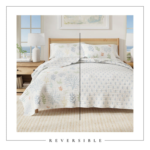 3-Piece Coastal Quilt - Maldives Collection