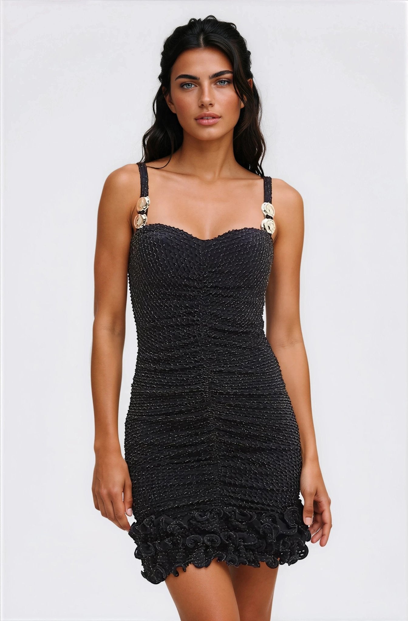 Gavea Mesh Mini Dress – Black (Final Sale)