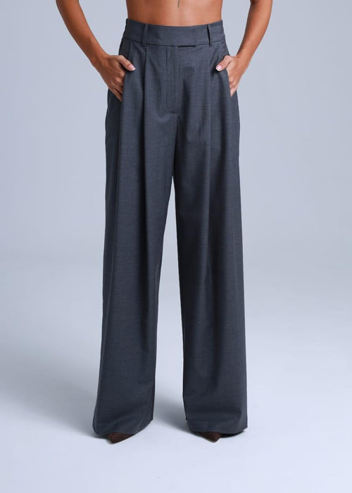 Broadway 3-piece Sophia Tailored Virgin Wool Suit in Mid Grey