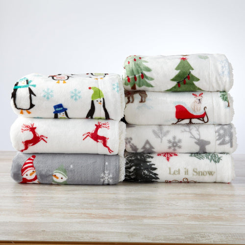 Sherpa Throw Blanket - Eve Collection