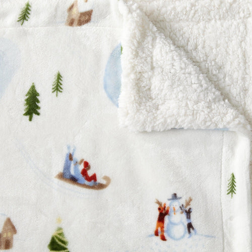 Sherpa Throw Blanket - Hudson Collection