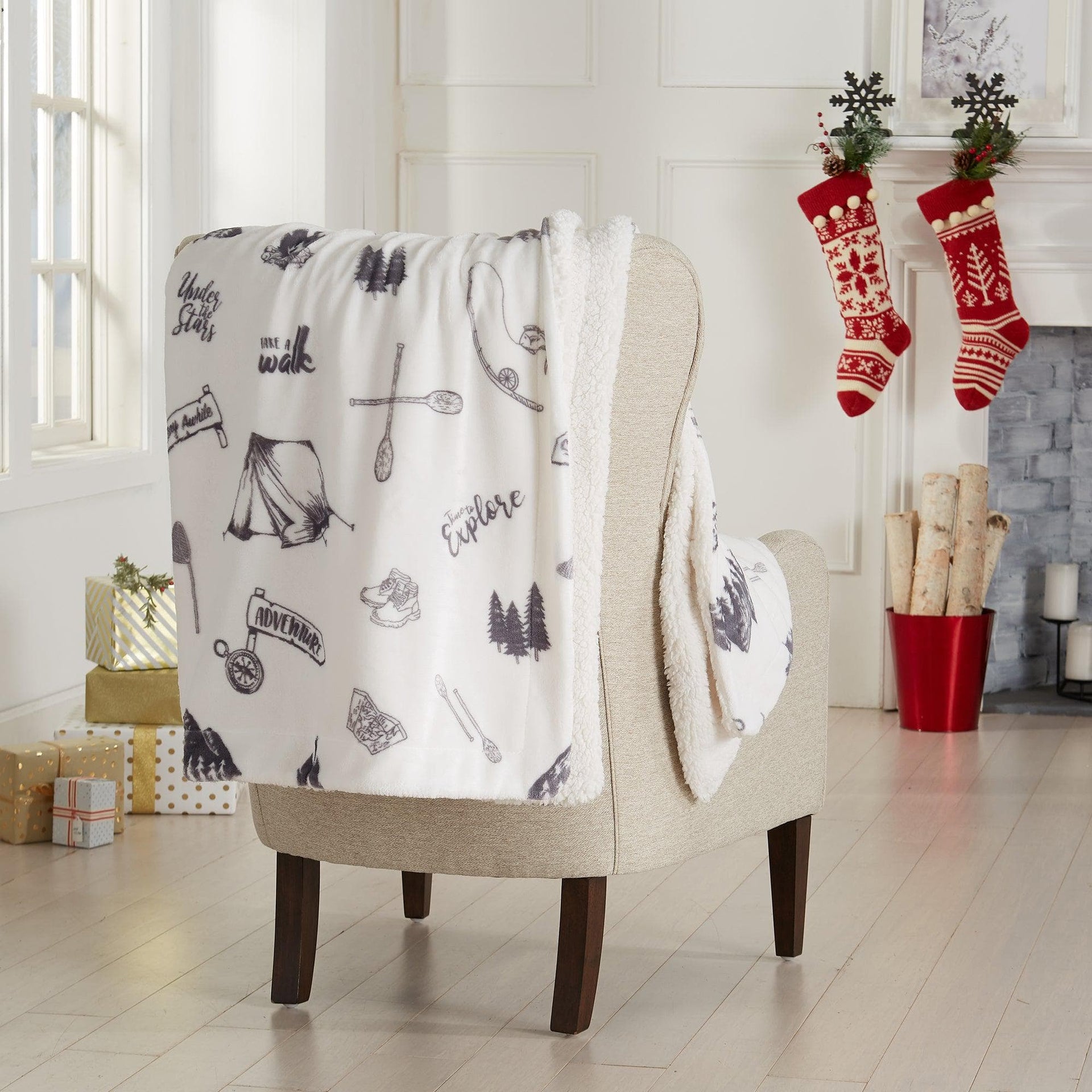 Sherpa Throw Blanket - Hudson Collection