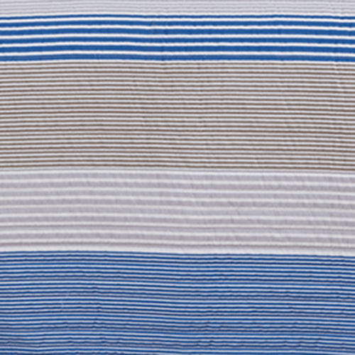 3 Piece Striped Quilt Set - Bryce Collection