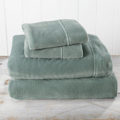 Solid Plush Sheet - Velvet Luxe Collection