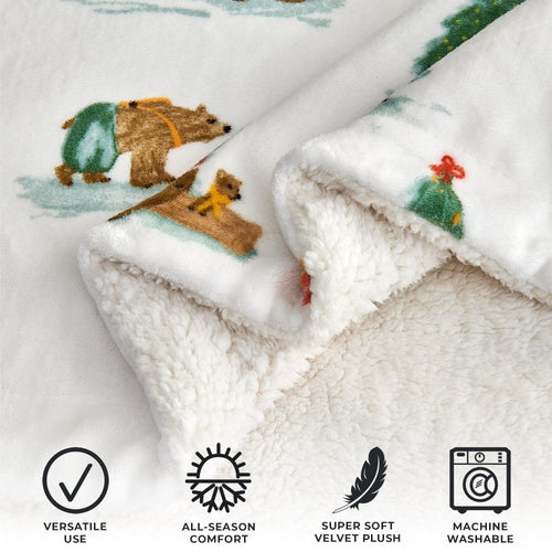 Sherpa Throw Blanket - Eve Collection