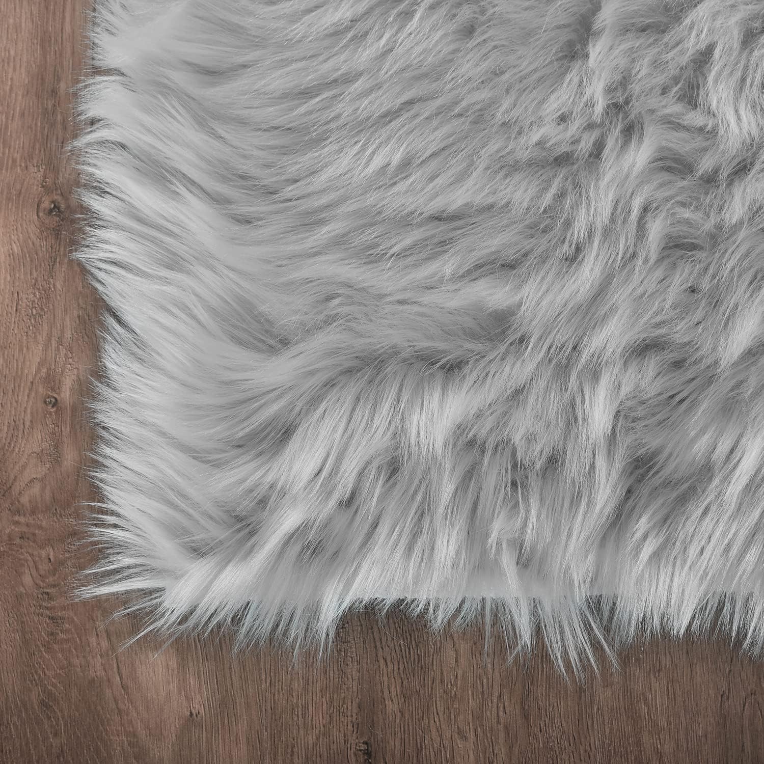 FANCY & STACY Thicken Faux Fur Rugs Plush Carpet area rug options of 4 colors 3 sizes