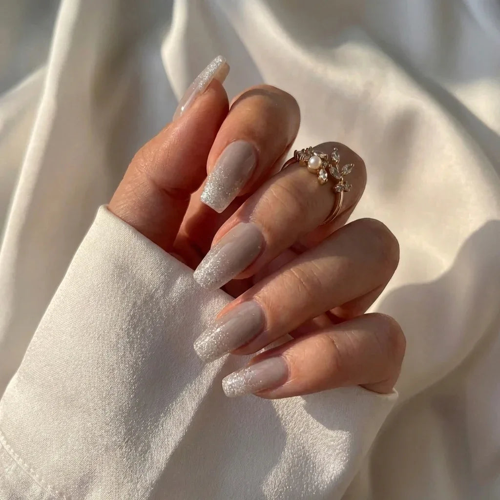 Starlight Shimmer Coffin Nails  - Press on Nails