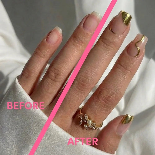 Golden Hour Square Nails - Press On Nails