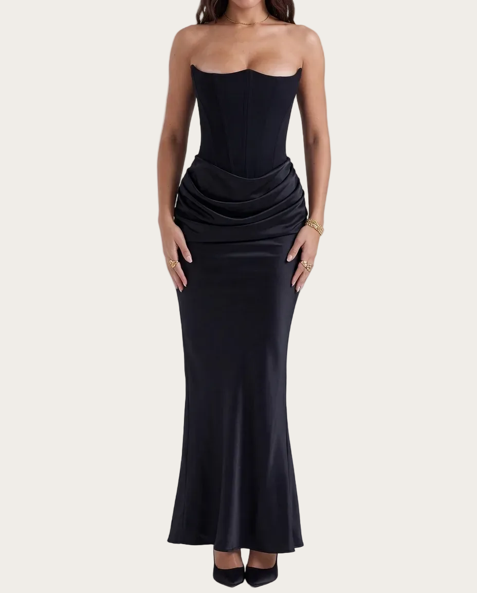 Zorenna Women's "Belle of the Ball" Corset Cocktail Dress