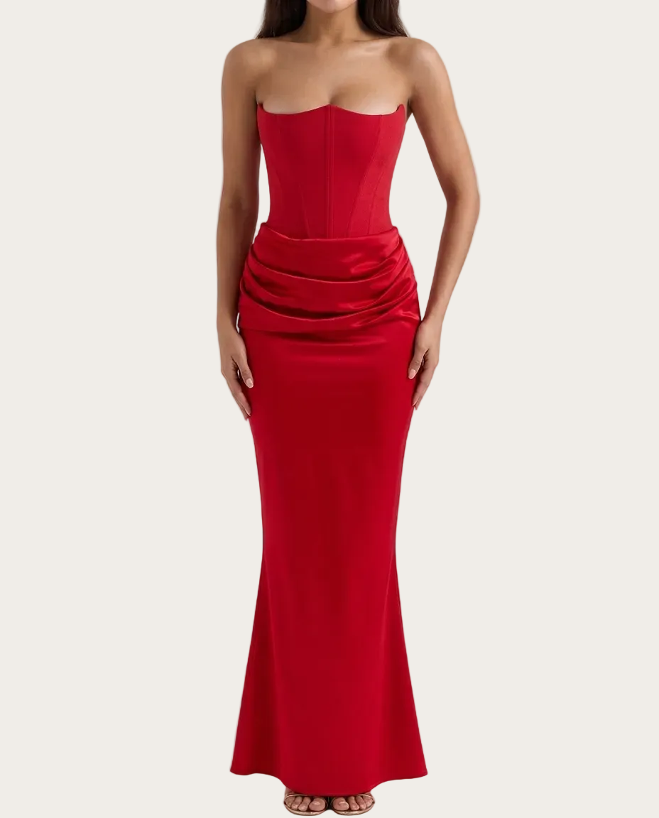 Zorenna Women's "Belle of the Ball" Corset Cocktail Dress