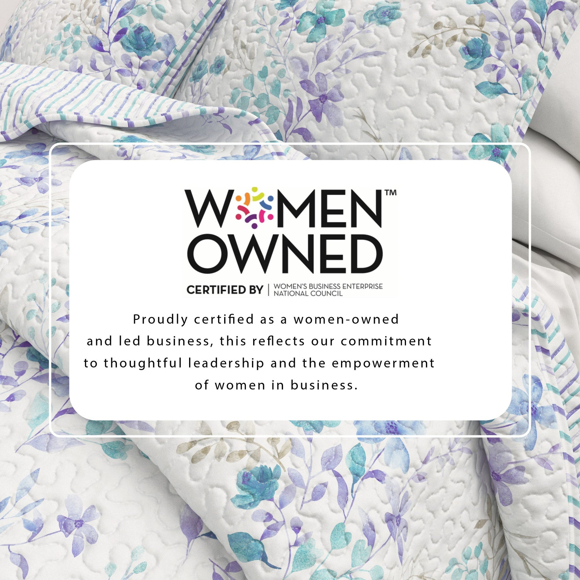 3-Piece Floral Quilt Set - April Morning