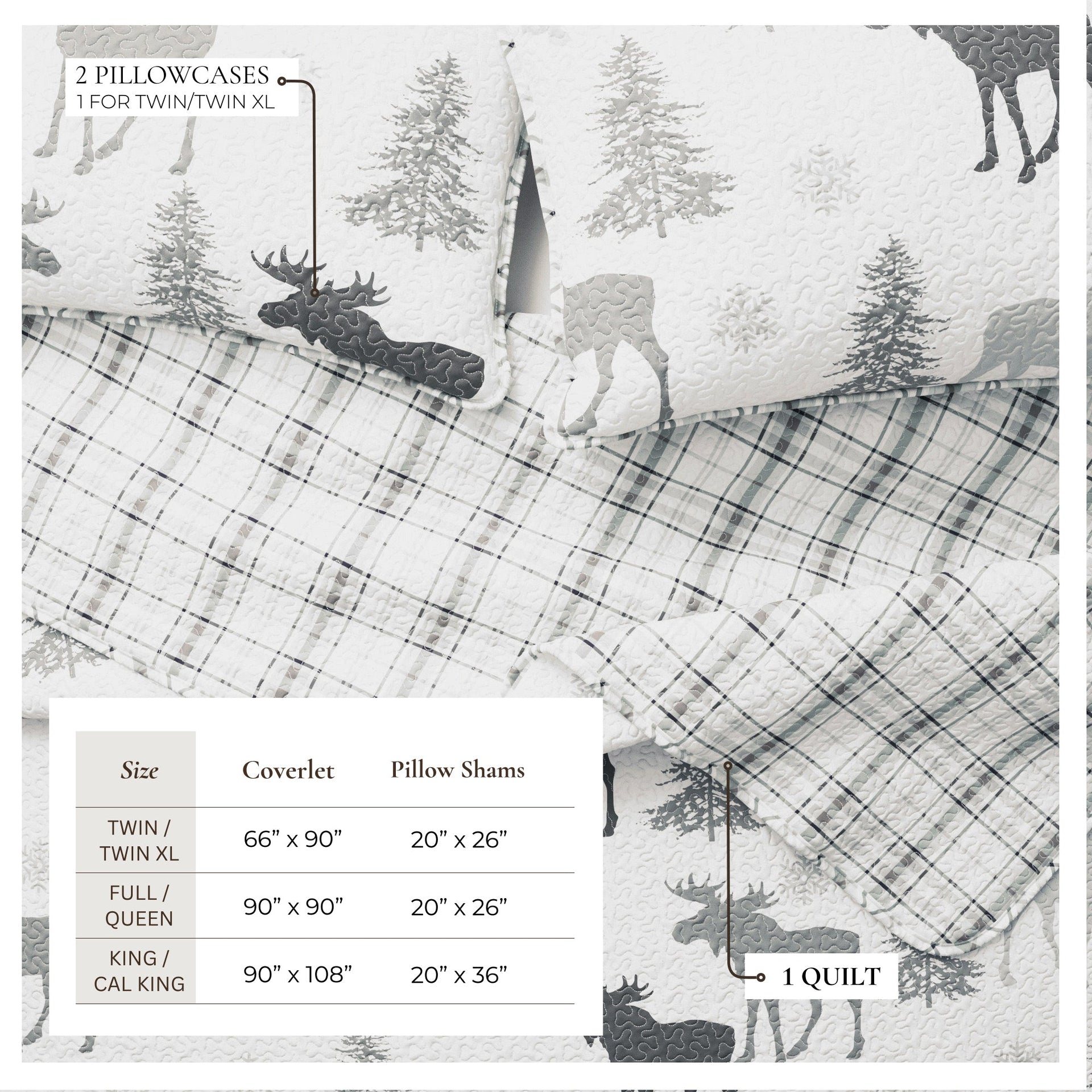 3-Piece Lodge Quilt - Wilderness Collection