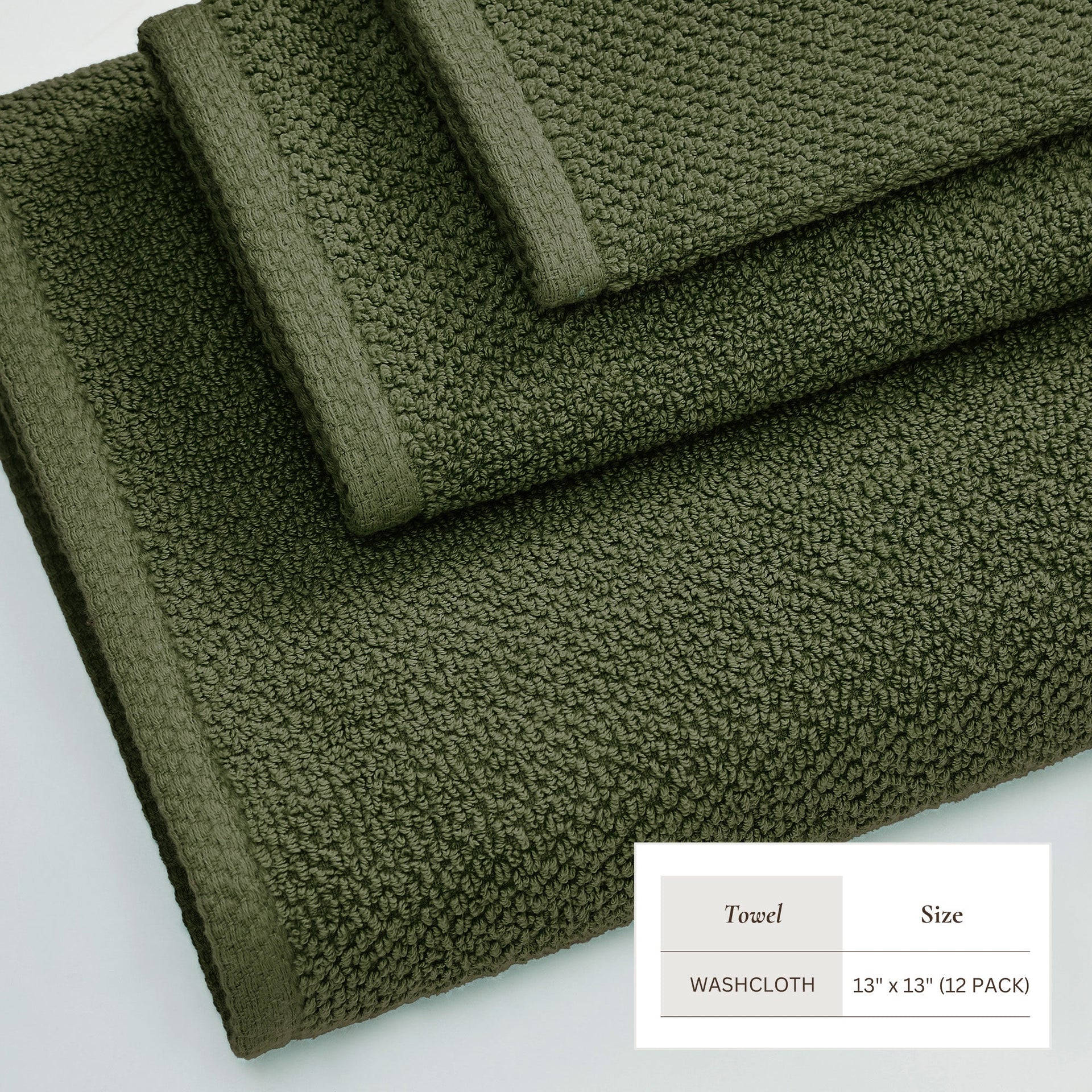 Cotton Textured Bath Towel Set - Acacia Collection