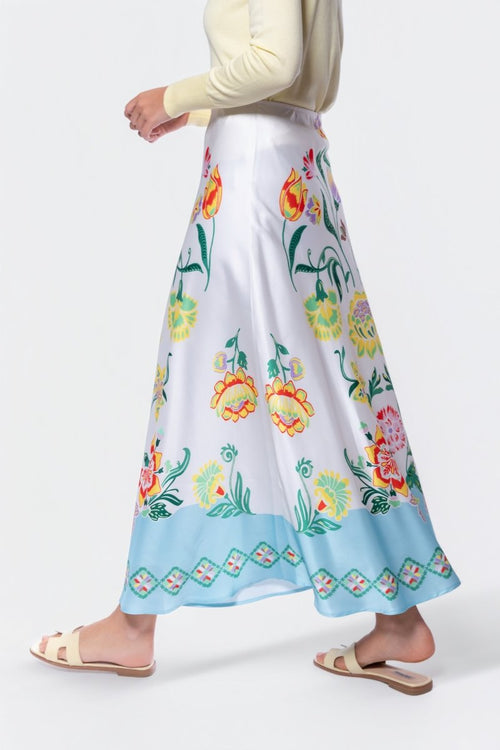 Lisa Skirt (White Pattern)
