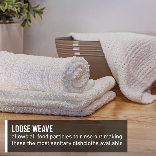 100% Cotton Dishcloths 11" x 11"