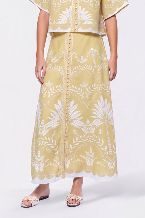 Lottie Skirt (Yellow White)