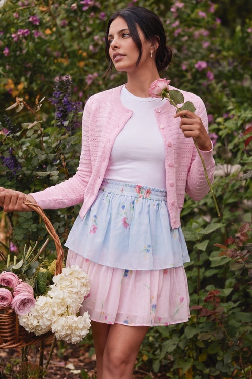 Nora Skirt 20" (Blue Pink)