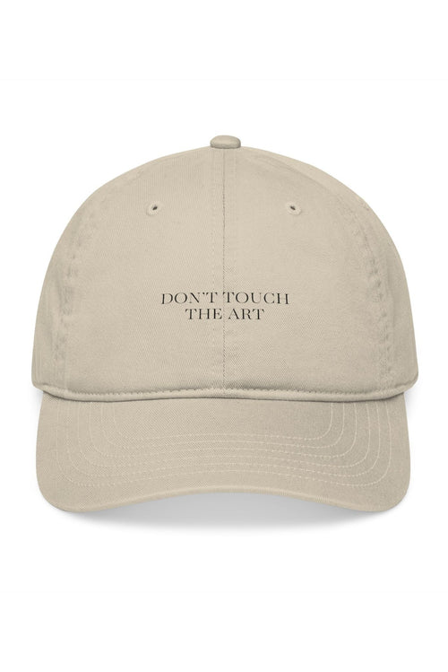 Organic Cotton  Don't Touch The Art Embroidered Baseball Cap