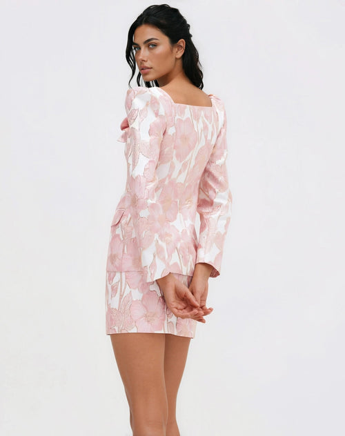 Petal Jacquard Jacket – Pink (Final Sale)