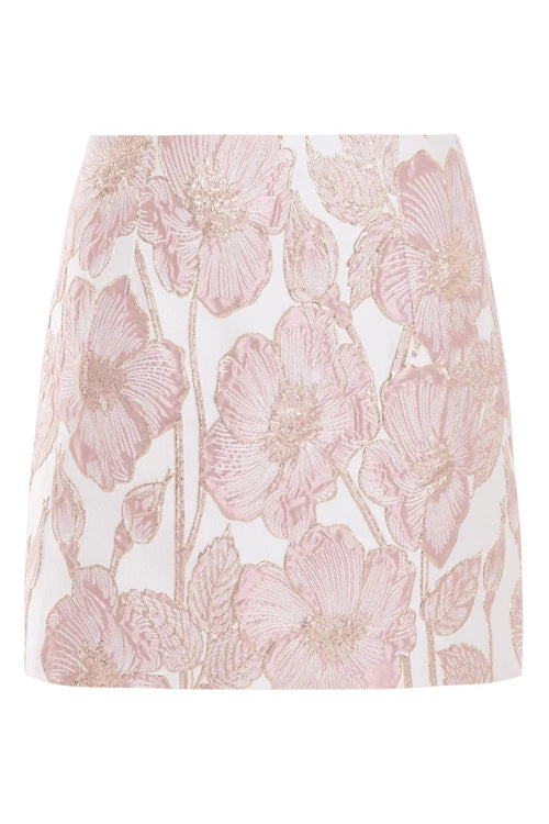 Petal Jacquard Skirt – Pink (Final Sale)