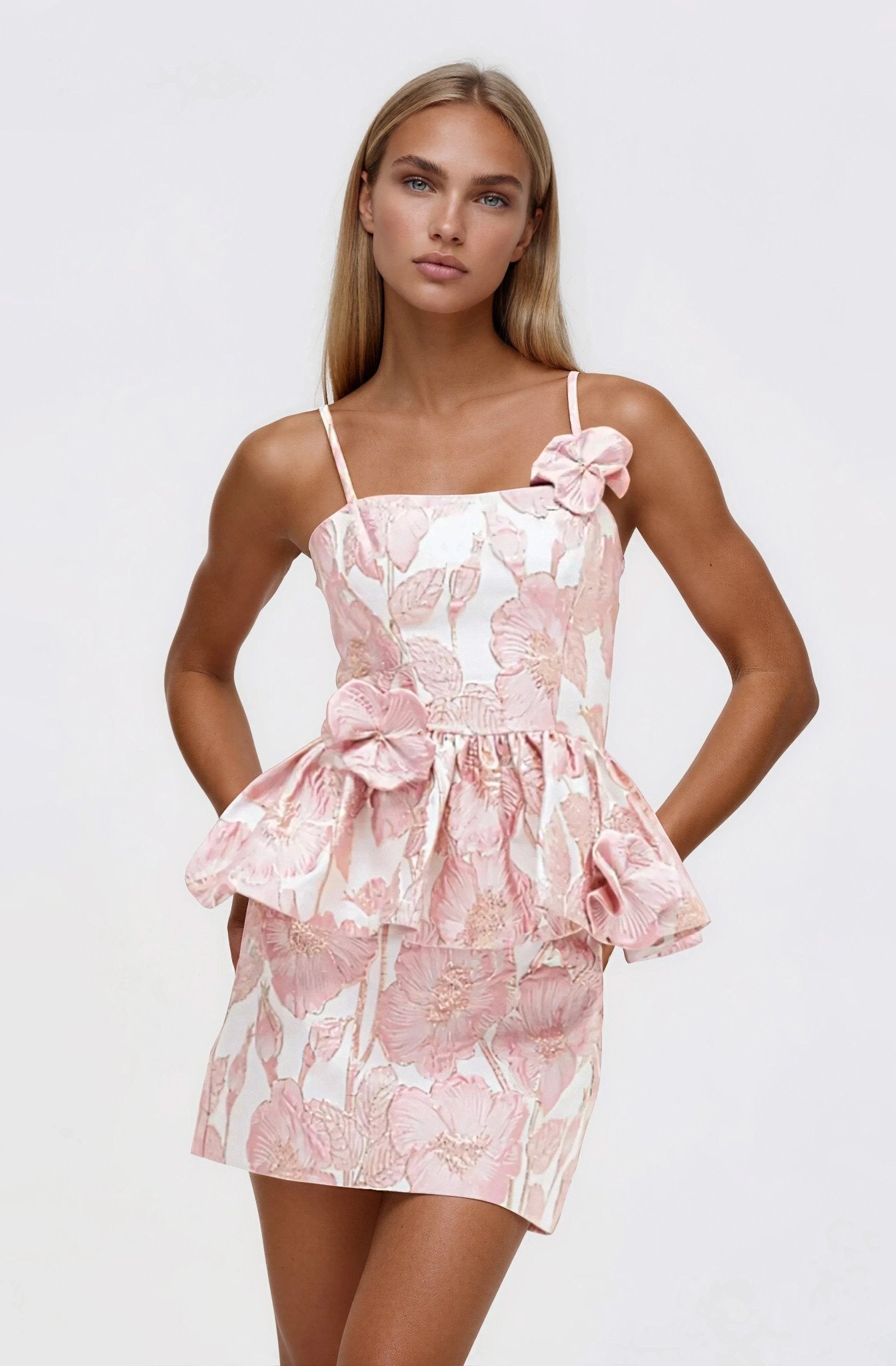 Petal Jacquard Top – Pink (Final Sale)