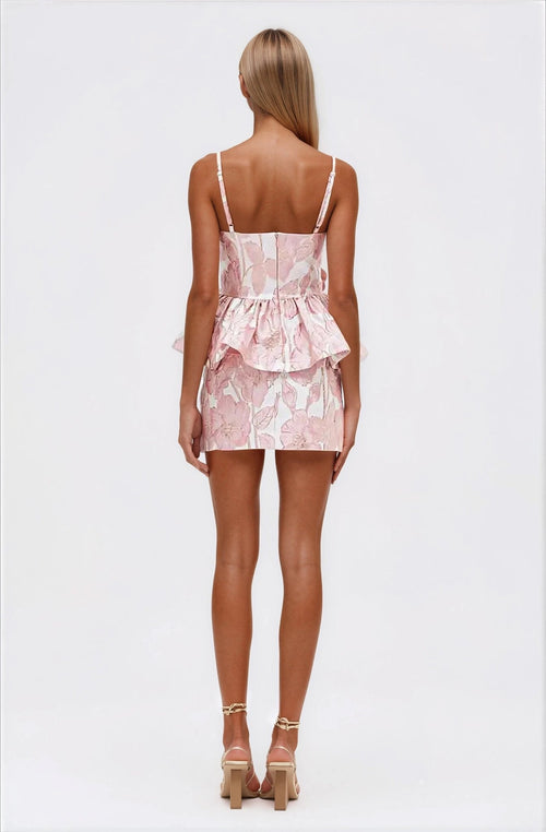 Petal Jacquard Top – Pink (Final Sale)