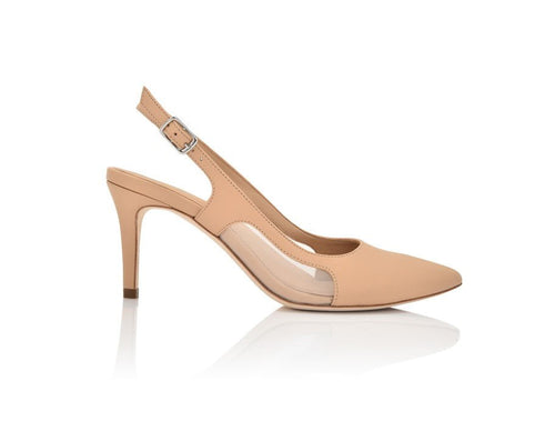 Dance New Nude Nappa/Clear Mesh