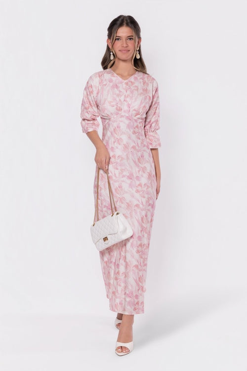 Rebecca Dress (Pink Pattern)