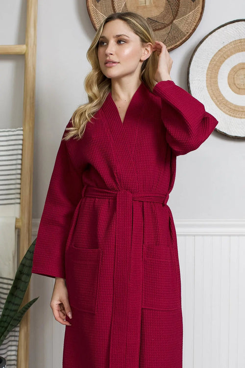 Waffle Robe Womens – Lightweight, Quick-Dry Spa Comfort