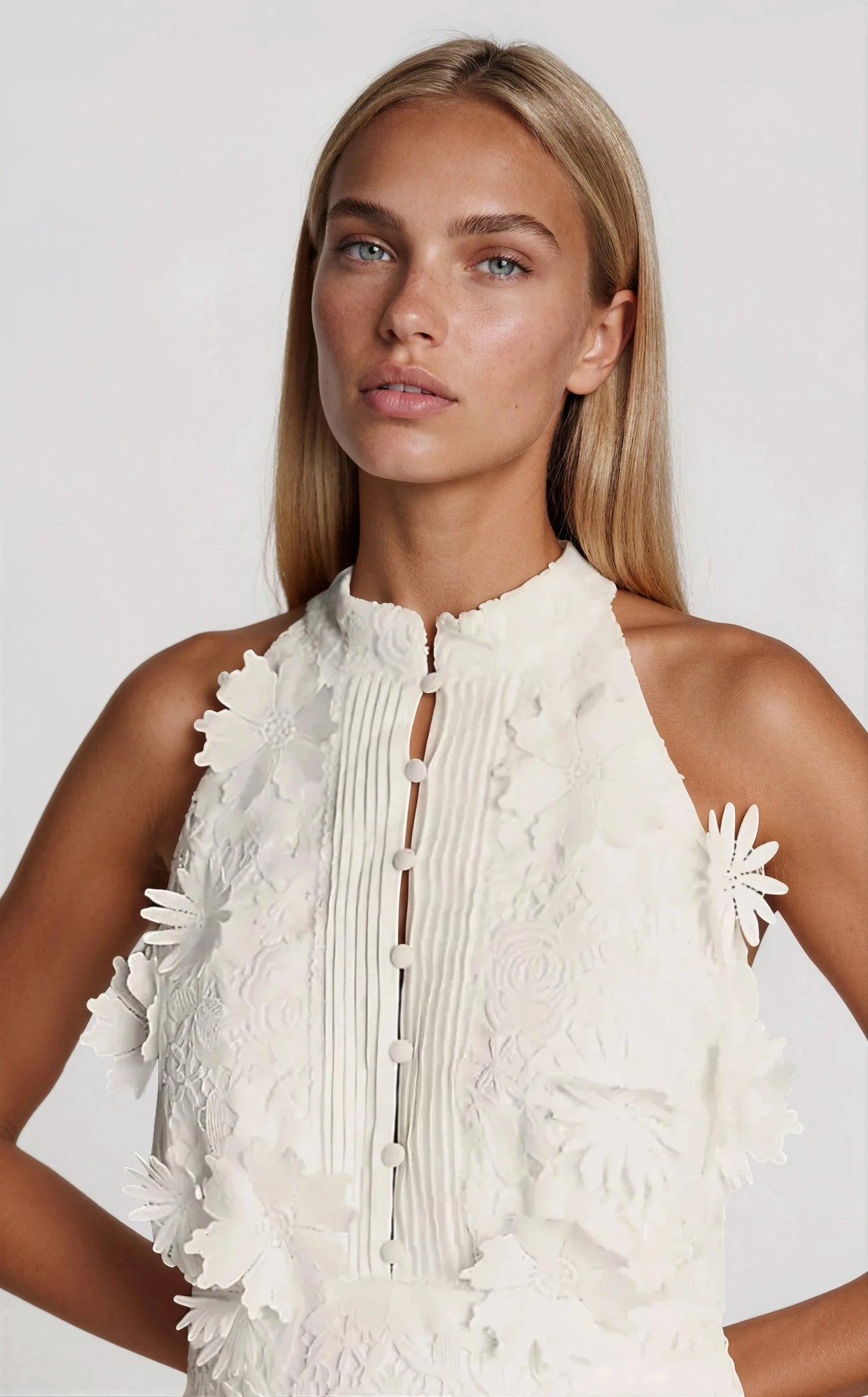 Remy Sleeveless Top – Orchid White (Final Sale)