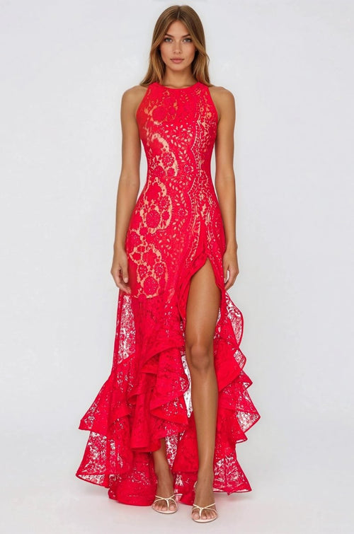 Sicilia Midi Dress – Red