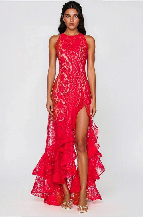 Sicilia Midi Dress – Red