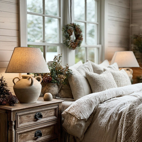Artisan Inspired Round Table Lamp