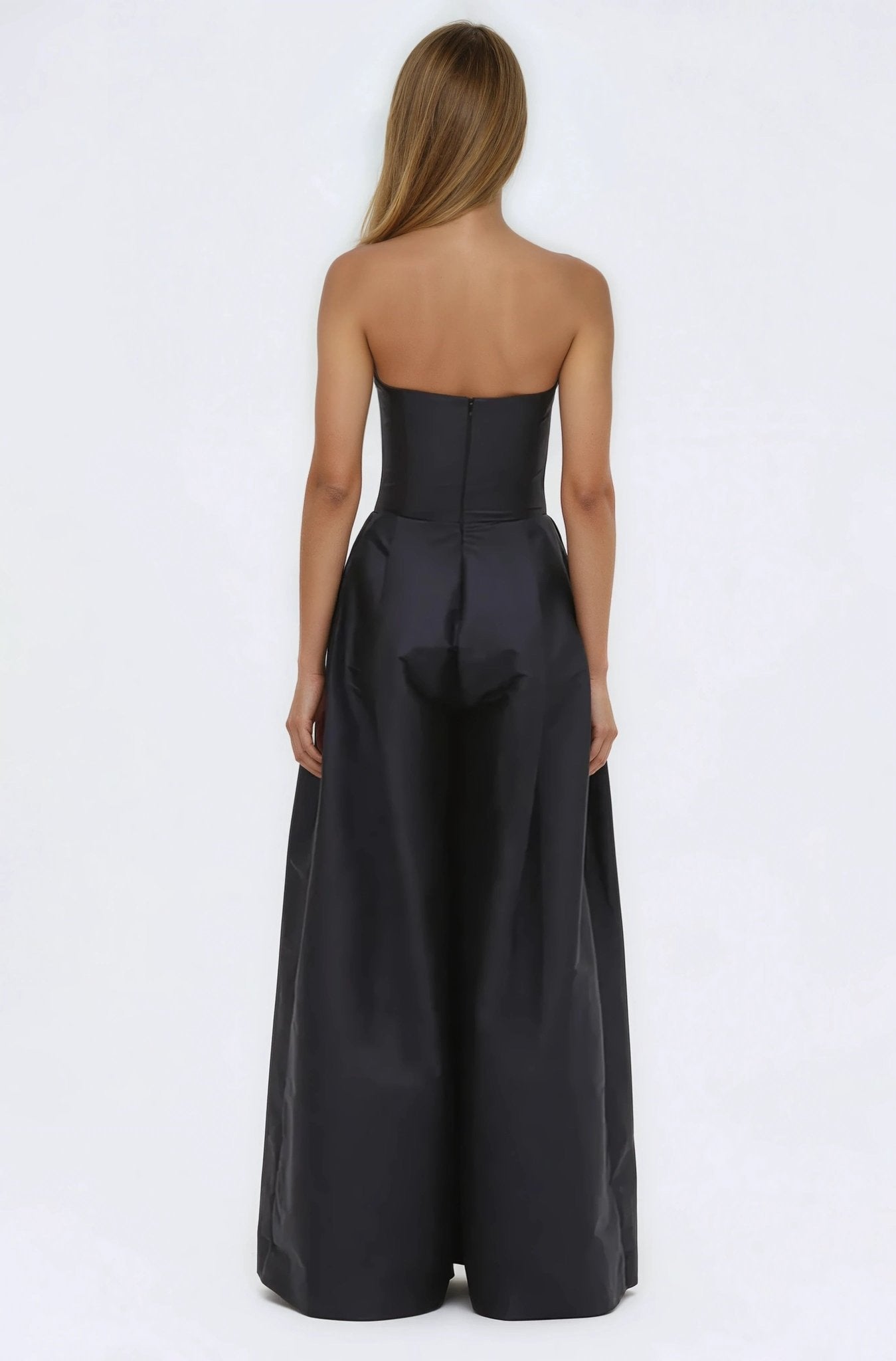 Taffeta Bloom Jumpsuit – Black (Final Sale)