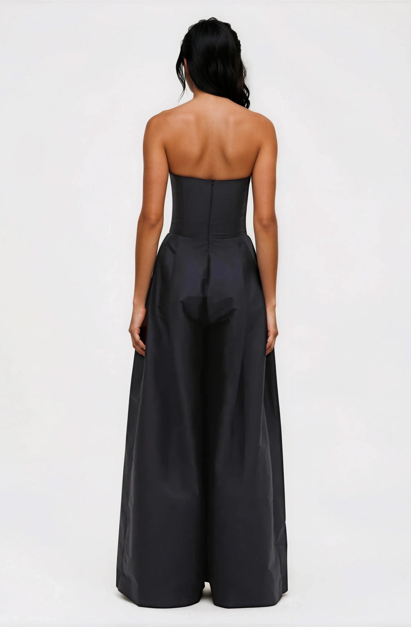 Taffeta Bloom Jumpsuit – Black (Final Sale)