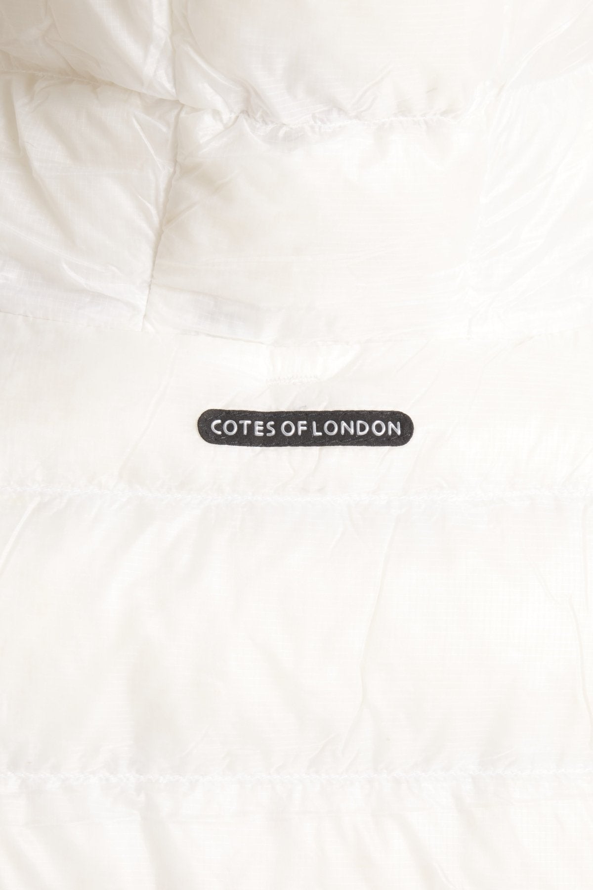 The Camden | Long Hooded Down Vest | Ivory