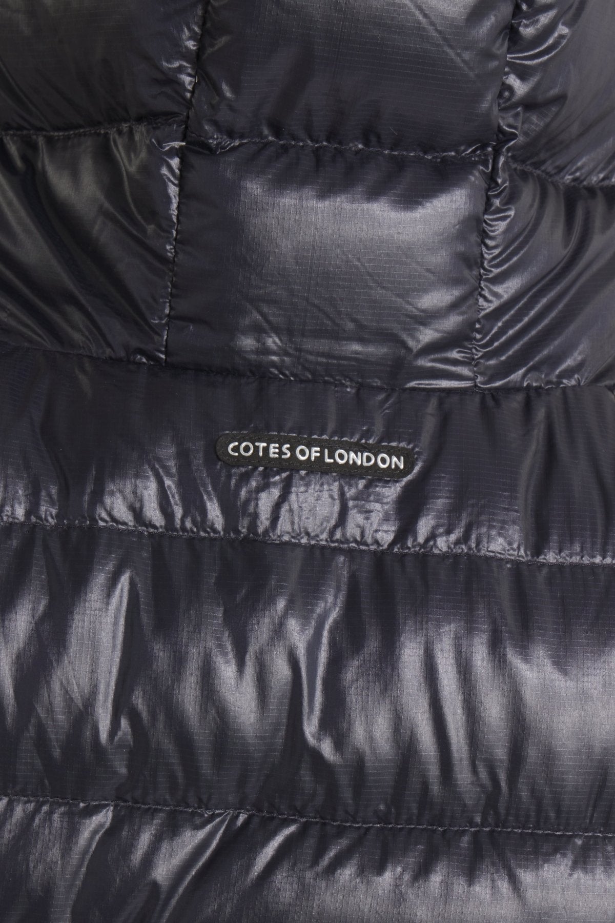 The Camden | Long Hooded Down Vest | Midnight Black