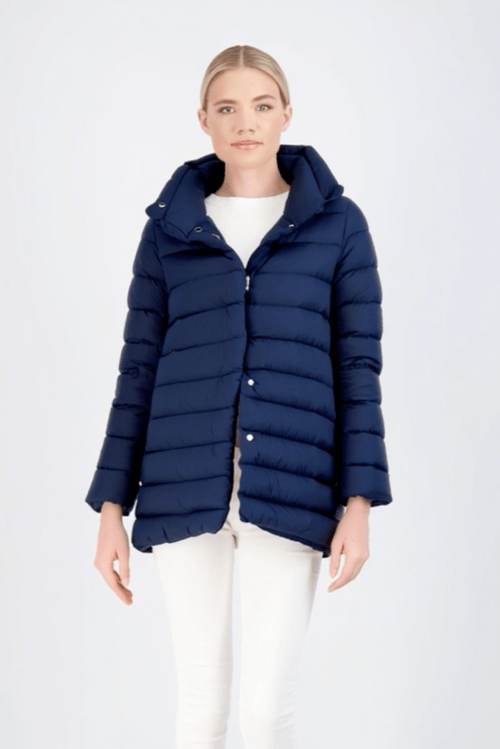 The Chelsea A-frame | Down Coat | Ink Navy