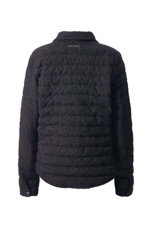 The Harrow Bouclé | Down Shirt | Midnight Black