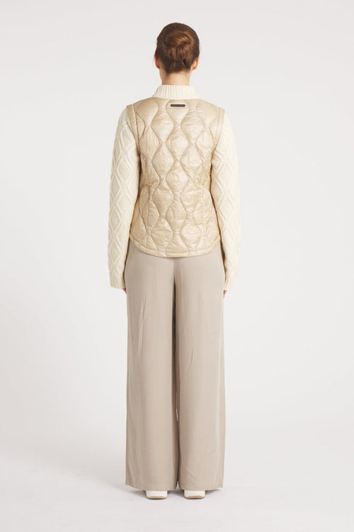 The Hyde | Quilted Down / Wool Jacket | Camel / Beige