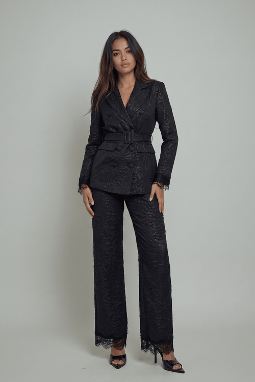 The Maison Jacquard Belted Blazer