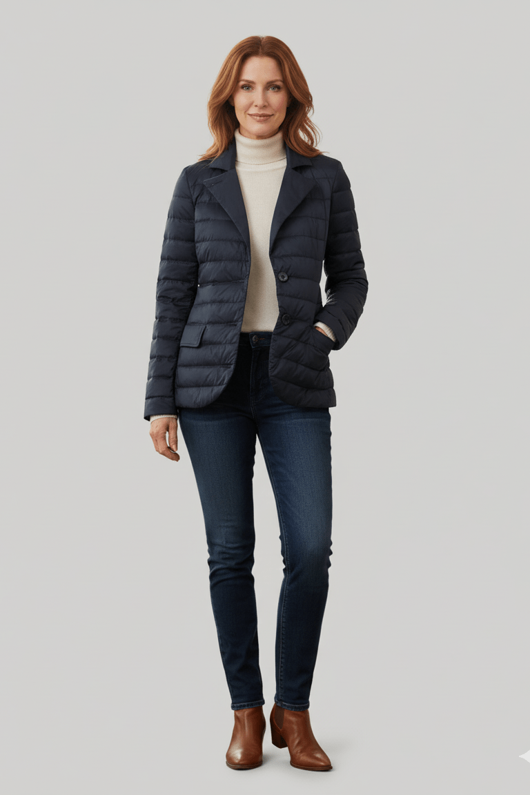 The Mayfair | Down Blazer | Ink Navy | Size UP