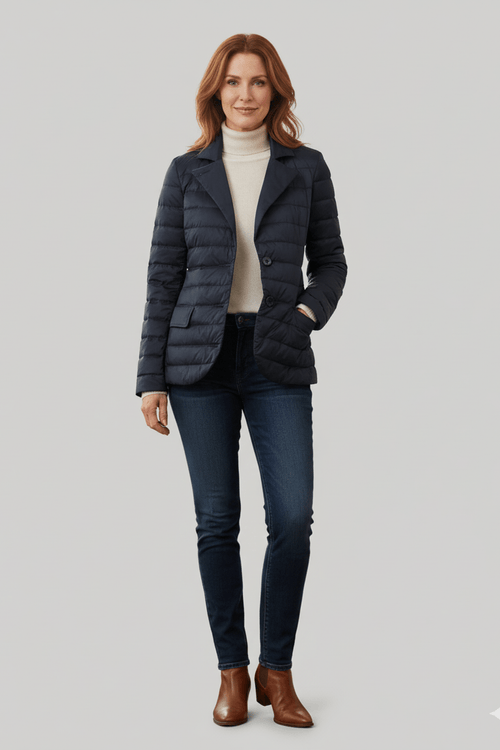 The Mayfair | Down Blazer | Ink Navy | Size UP