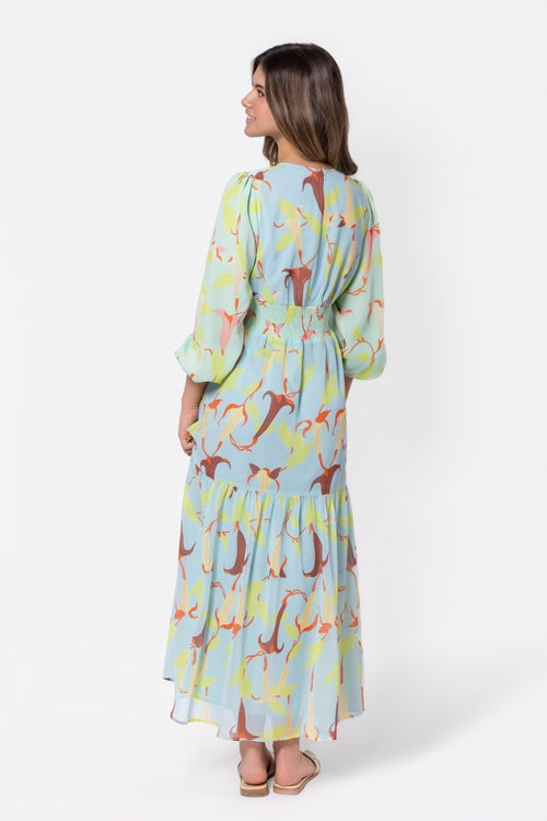 Valentina Dress (Green Blue)