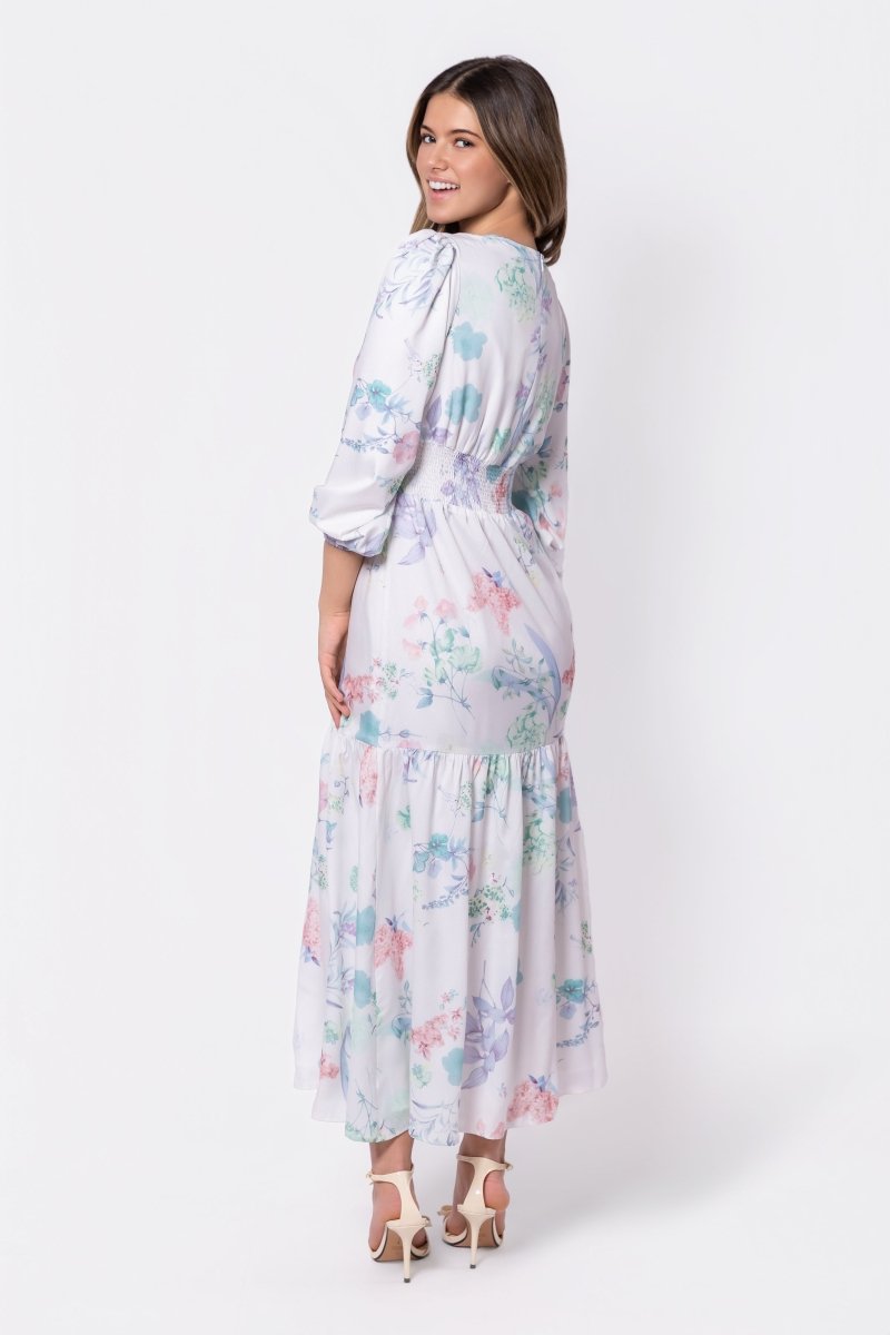 Valentina Dress (Ivory Green)