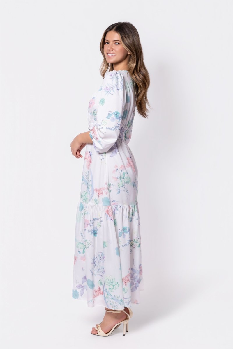 Valentina Dress (Ivory Green)