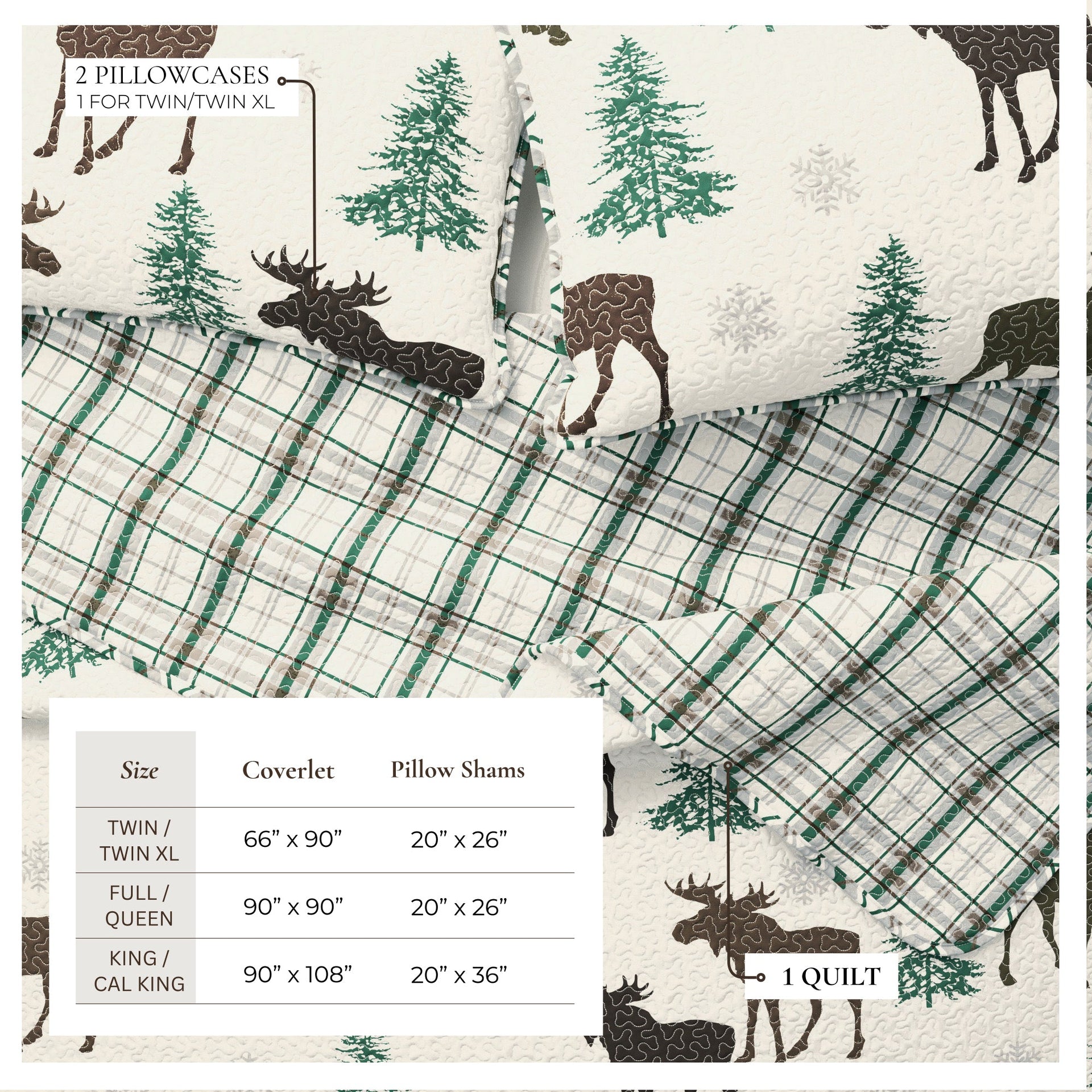 3-Piece Lodge Quilt - Wilderness Collection